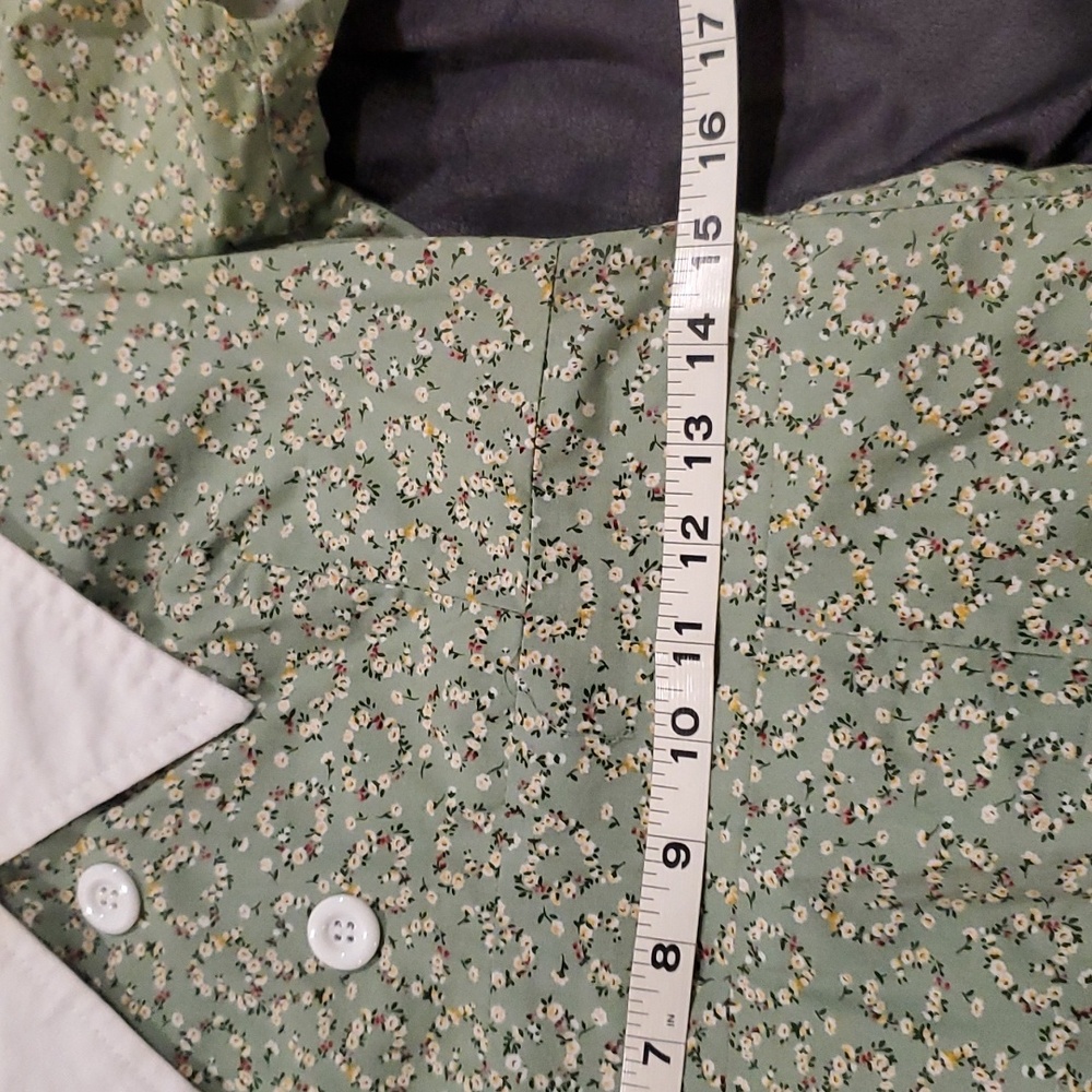 Vintage modcloth Peter pan collar floral dress size s/m - Picture 6 of 8